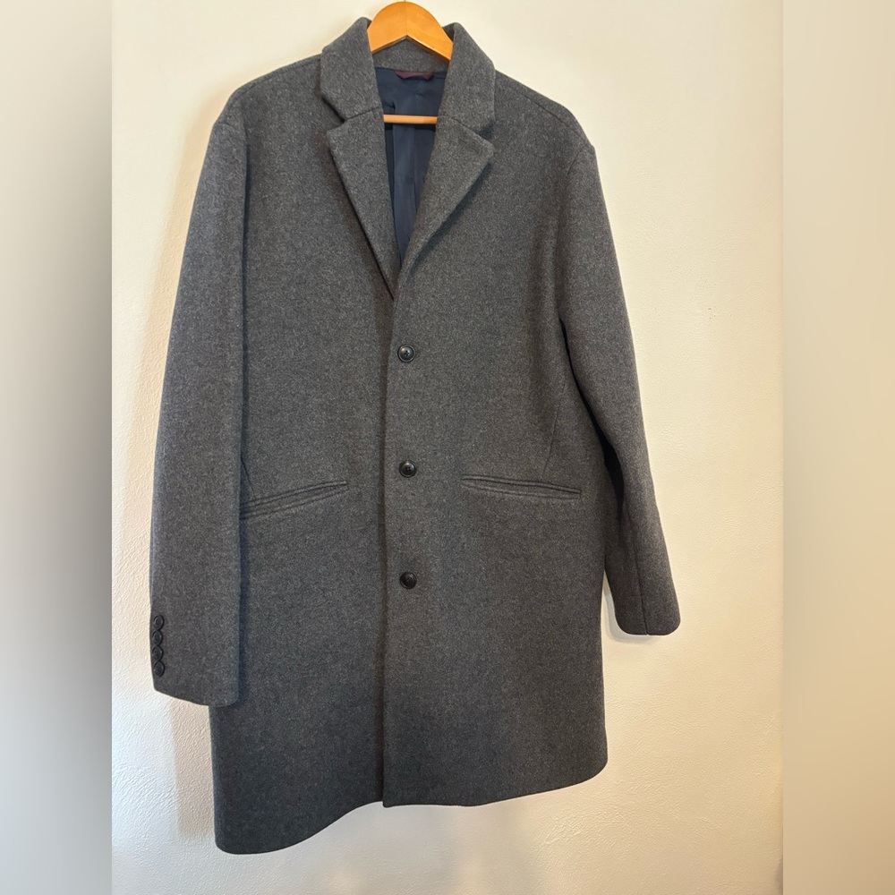 Bonobos Charcoal Wool Topcoat